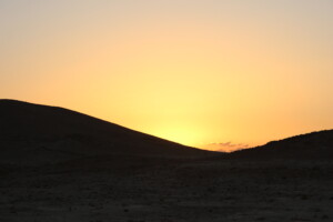 Solnedgang i ørkenen